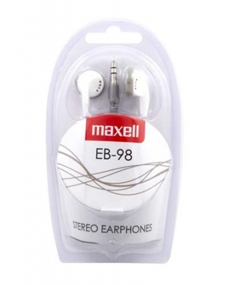 Fülhallgató, MAXELL "Ear Buds 98", fehér